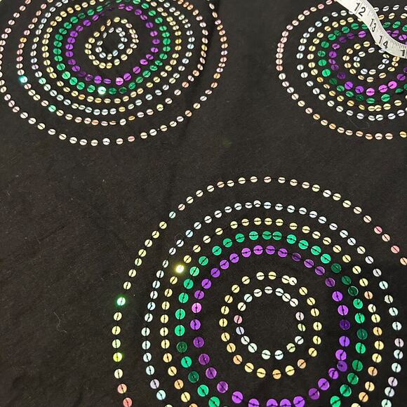 Edward Skirt Womens Sz 8 Black Linen Sequin Blend‎ Maxi Fully Lined Minimalist - Picture 5 of 7